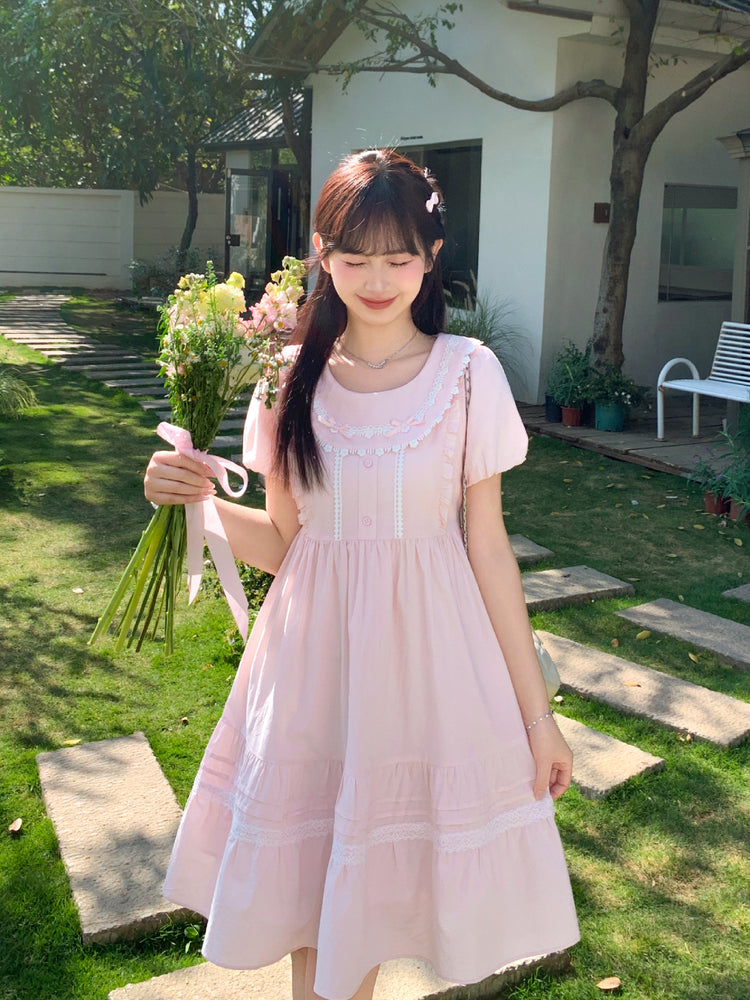 Blush Garden Babydoll Dress-Dresses-ntbhshop