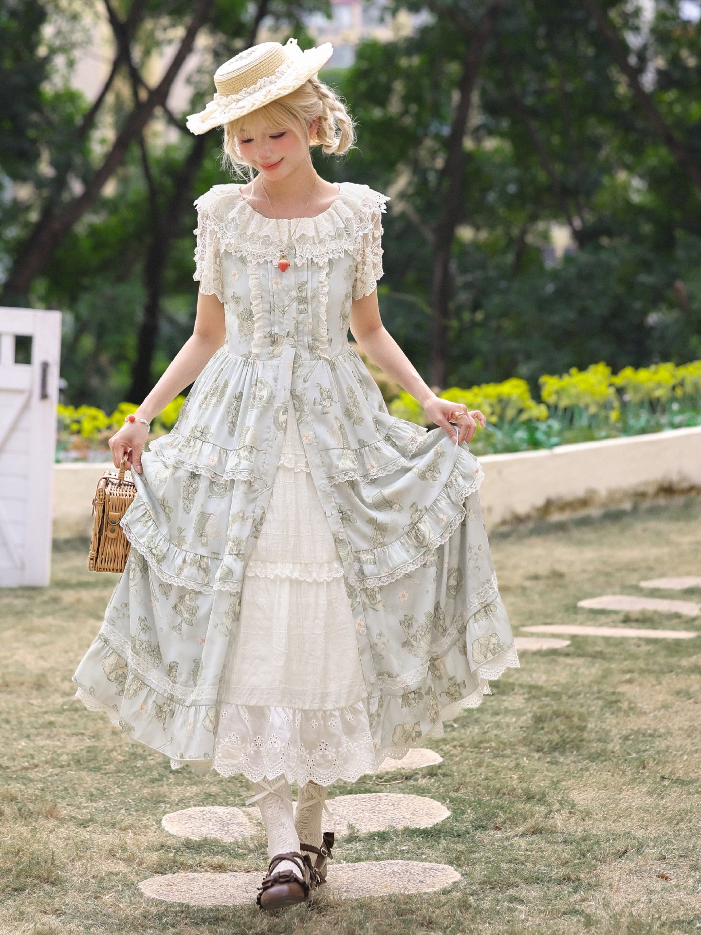 Misty Garden Lace Dress-Dresses-ntbhshop