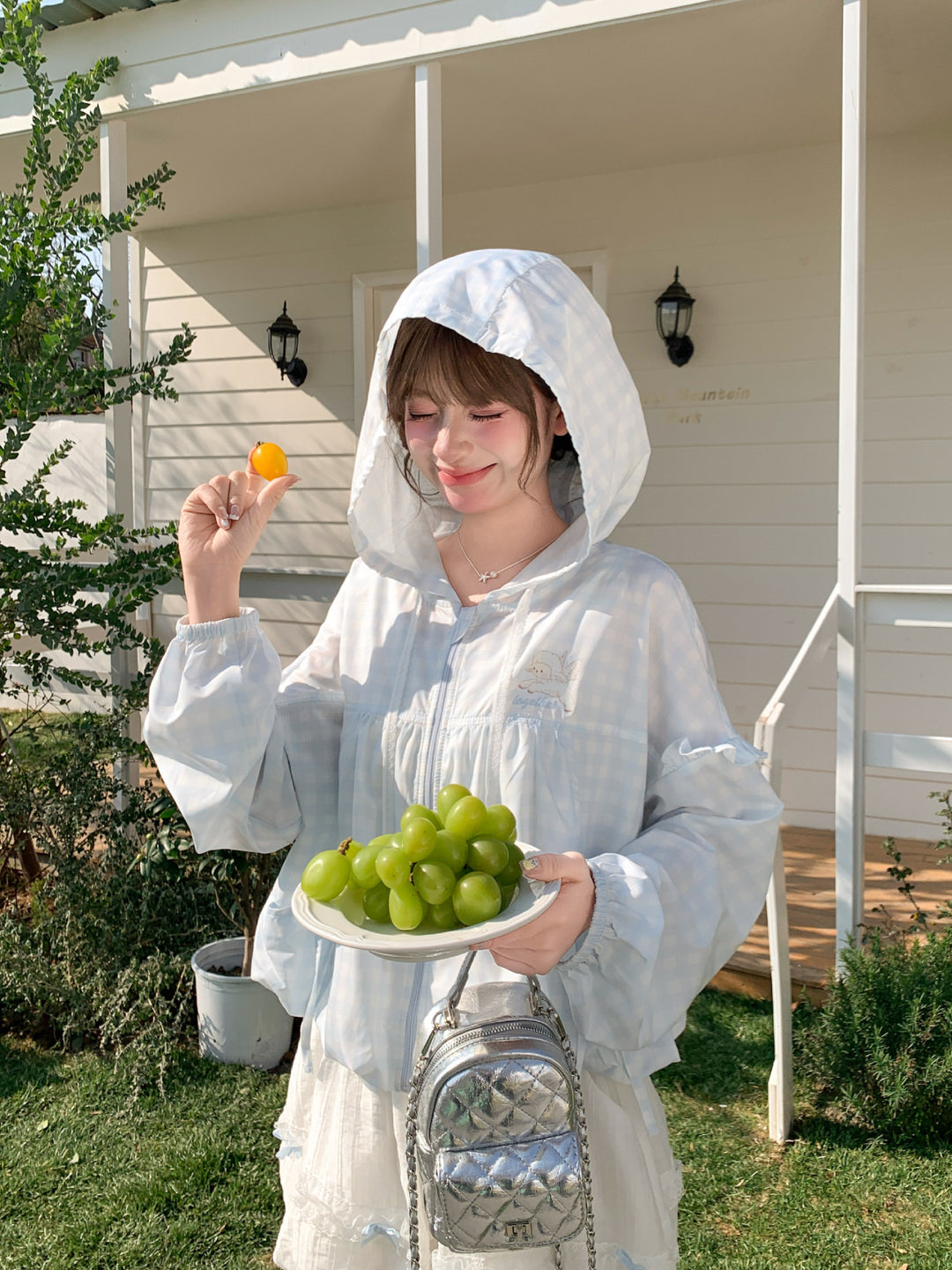 Cloud Gingham Sun Jacket ️-Outerwear-ntbhshop