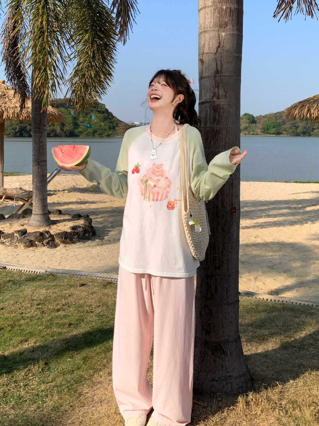 Strawberry Cupcake Raglan Tee-Tops-ntbhshop