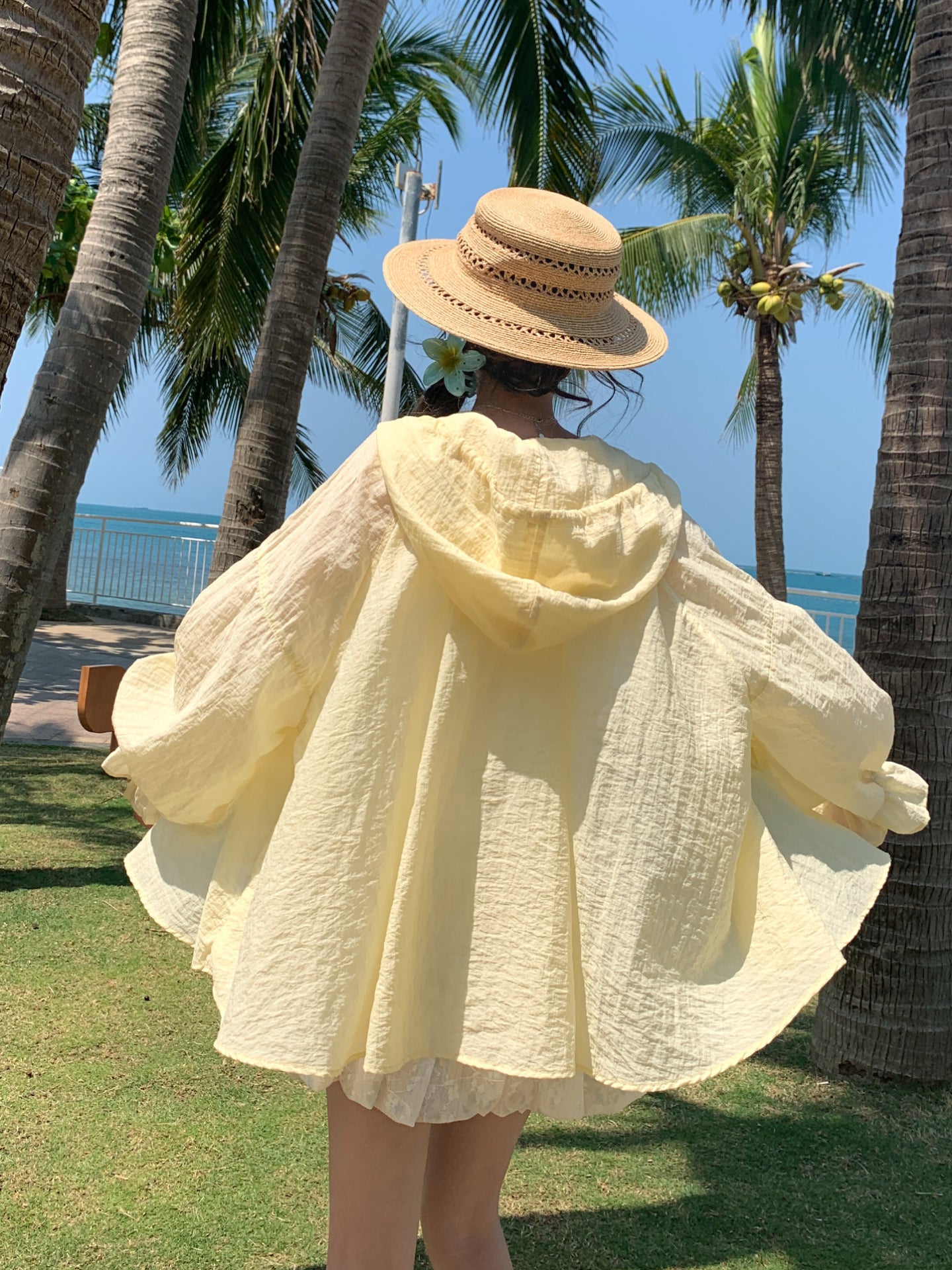 Pastel Cloud Hooded Blouses-Tops-ntbhshop