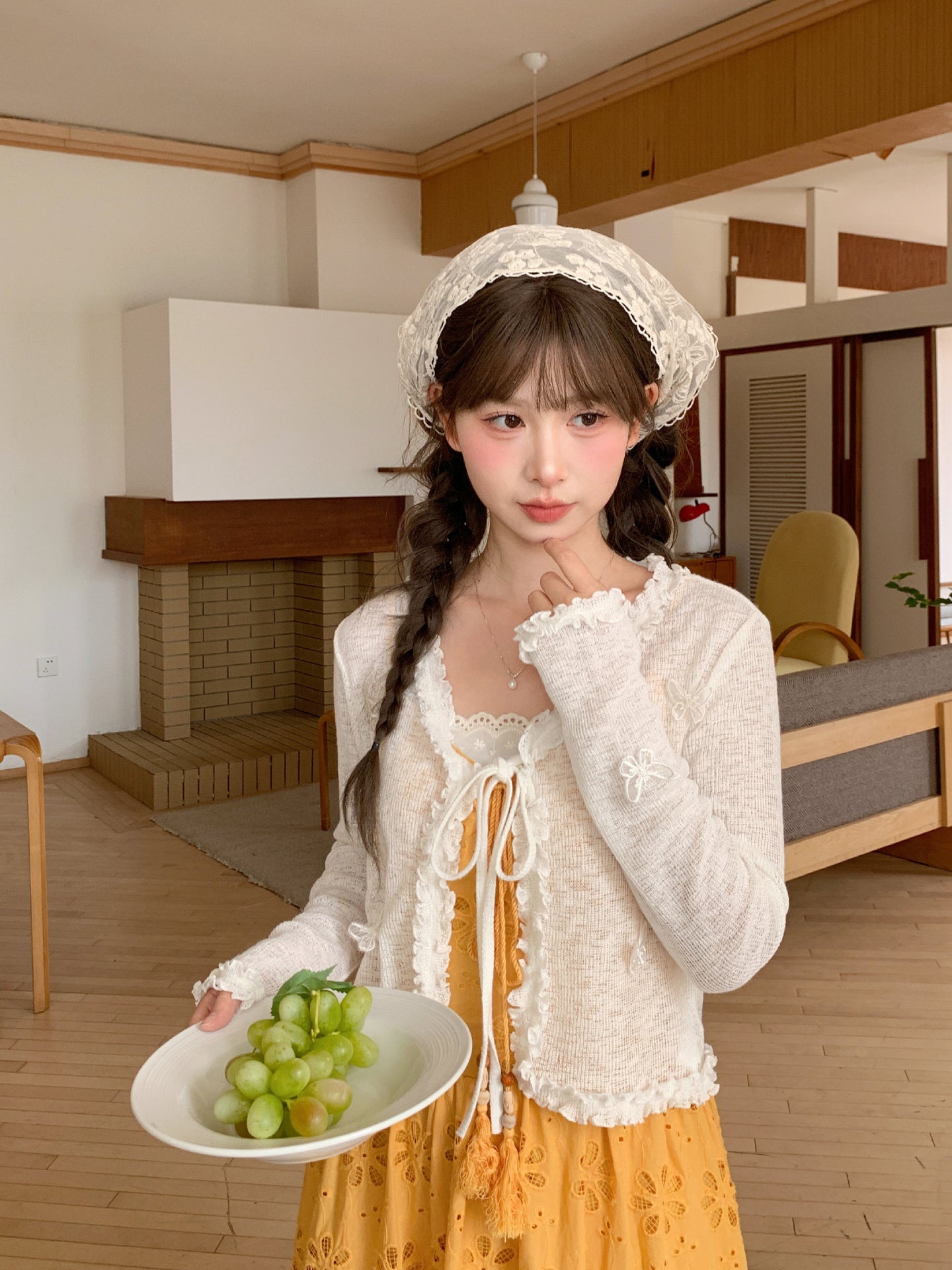 Butterfly Frill Tie Cardigans-Outerwear-ntbhshop