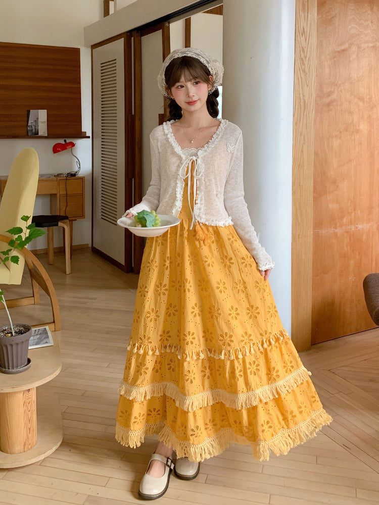 Butterfly Frill Tie Cardigans-Outerwear-ntbhshop