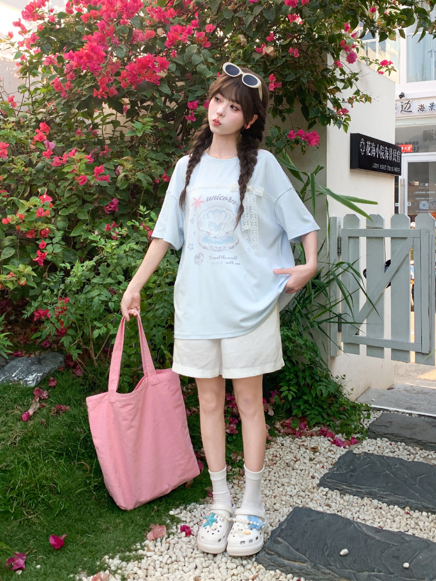 Unicorn Dream Lace Tee-Tops-ntbhshop