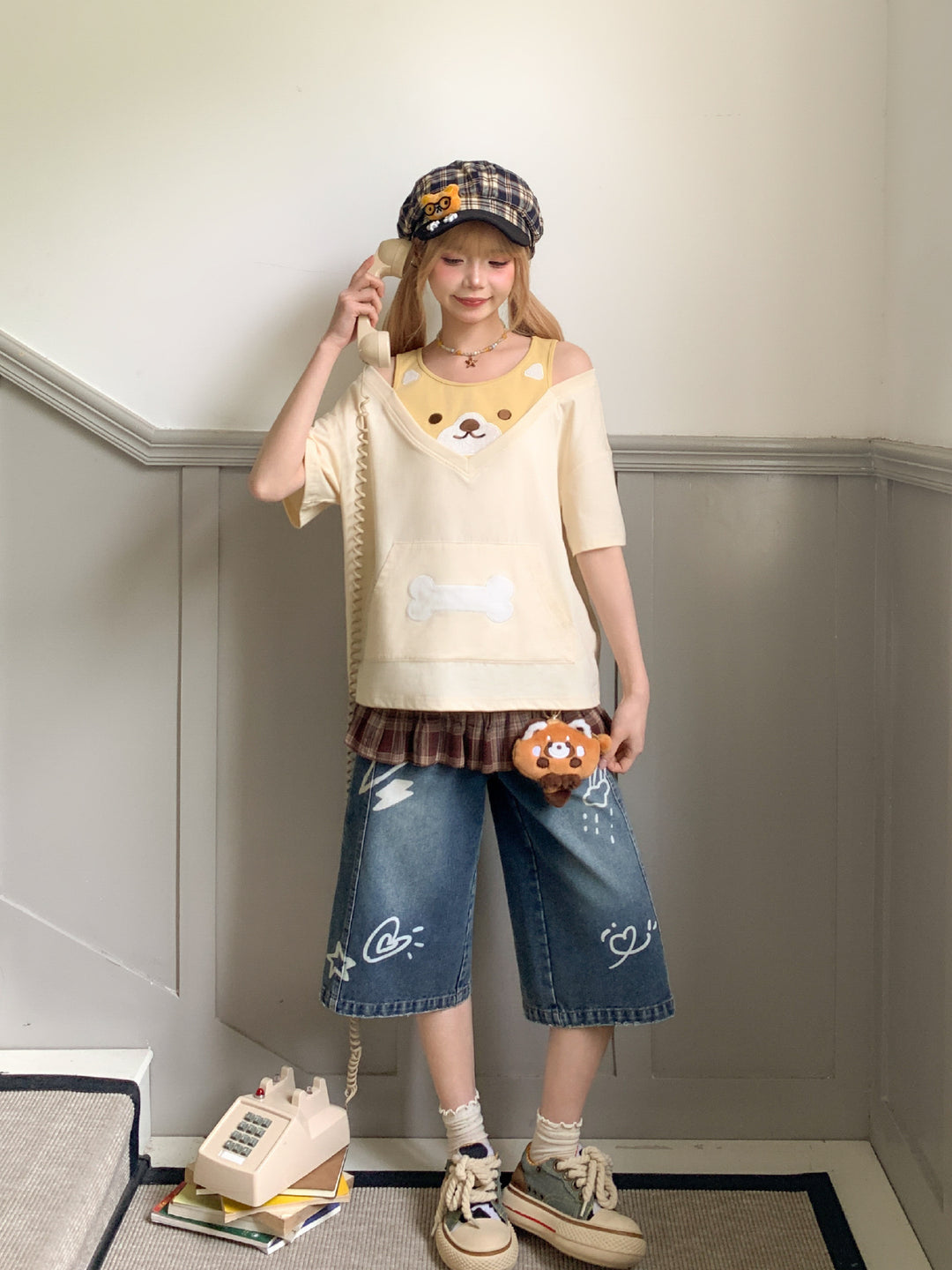 Bone & Pup Layered Tee-Tops-ntbhshop