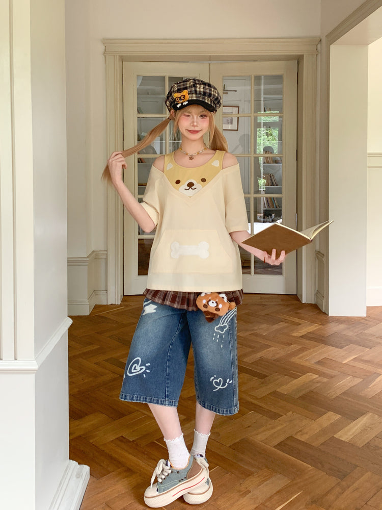 Bone & Pup Layered Tee-Tops-ntbhshop