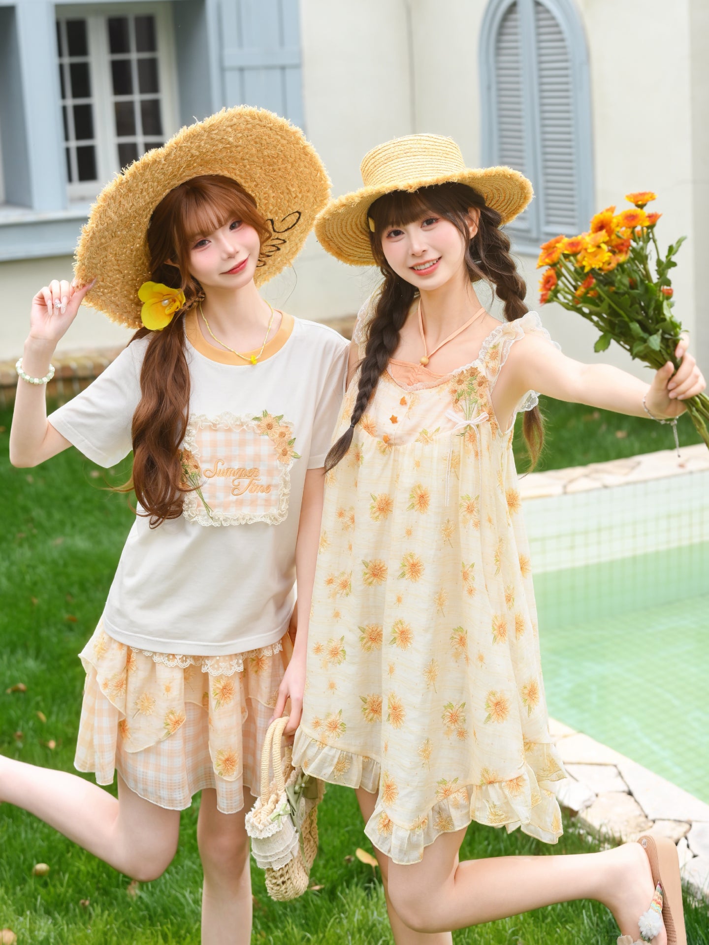 Honey Bloom Halterneck Sundress-Dresses-ntbhshop