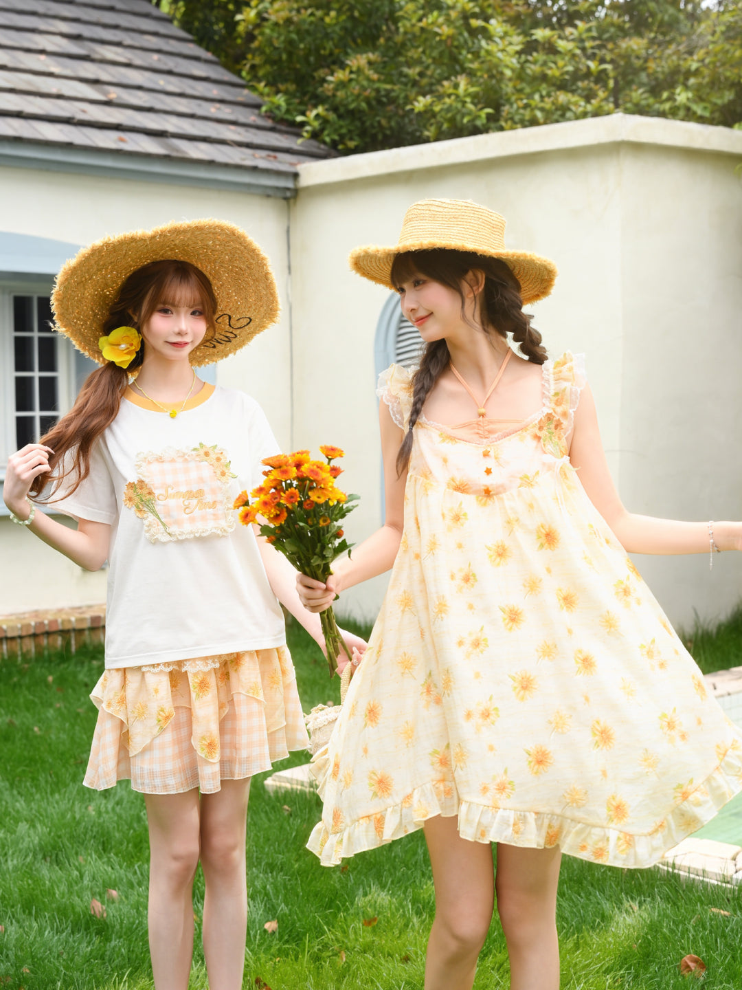 Honey Bloom Halterneck Sundress-Dresses-ntbhshop