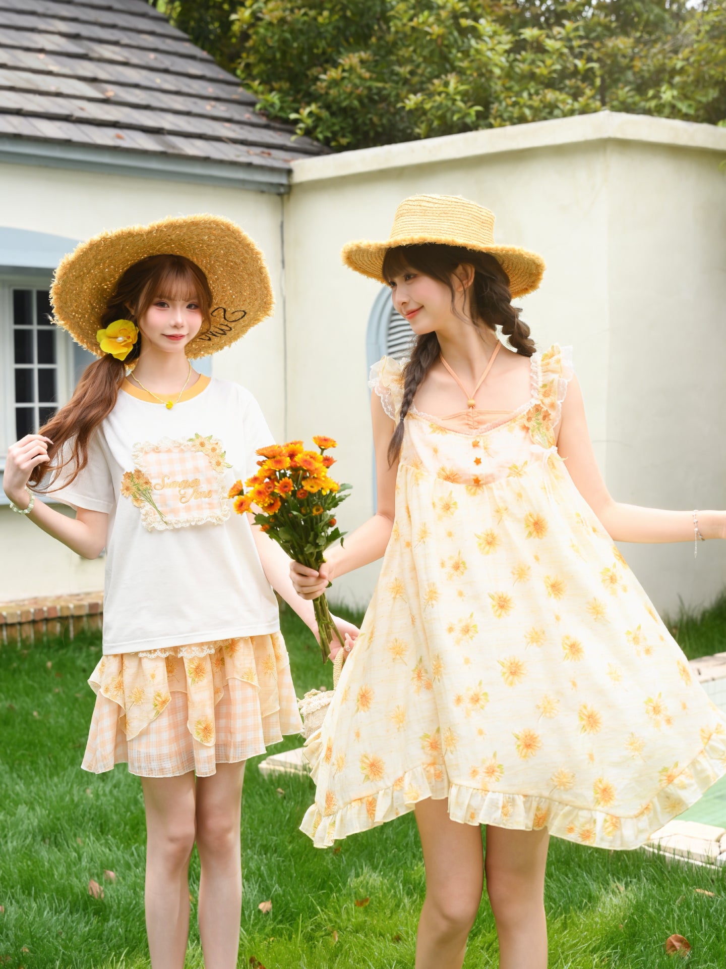 Honey Bloom Halterneck Sundress-Dresses-ntbhshop