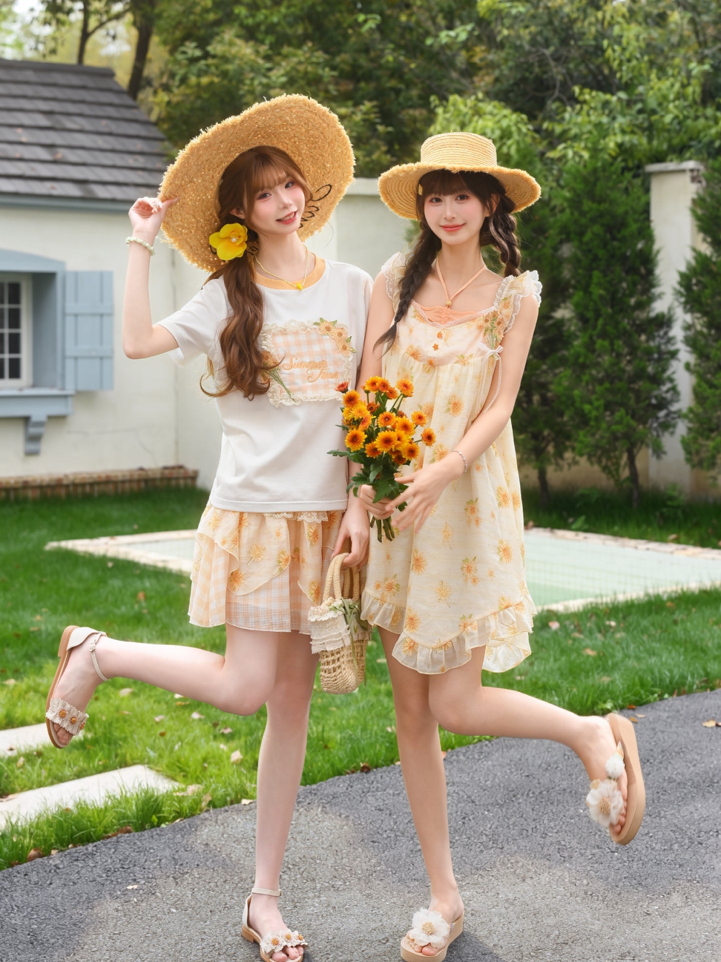 Honey Bloom Halterneck Sundress-Dresses-ntbhshop