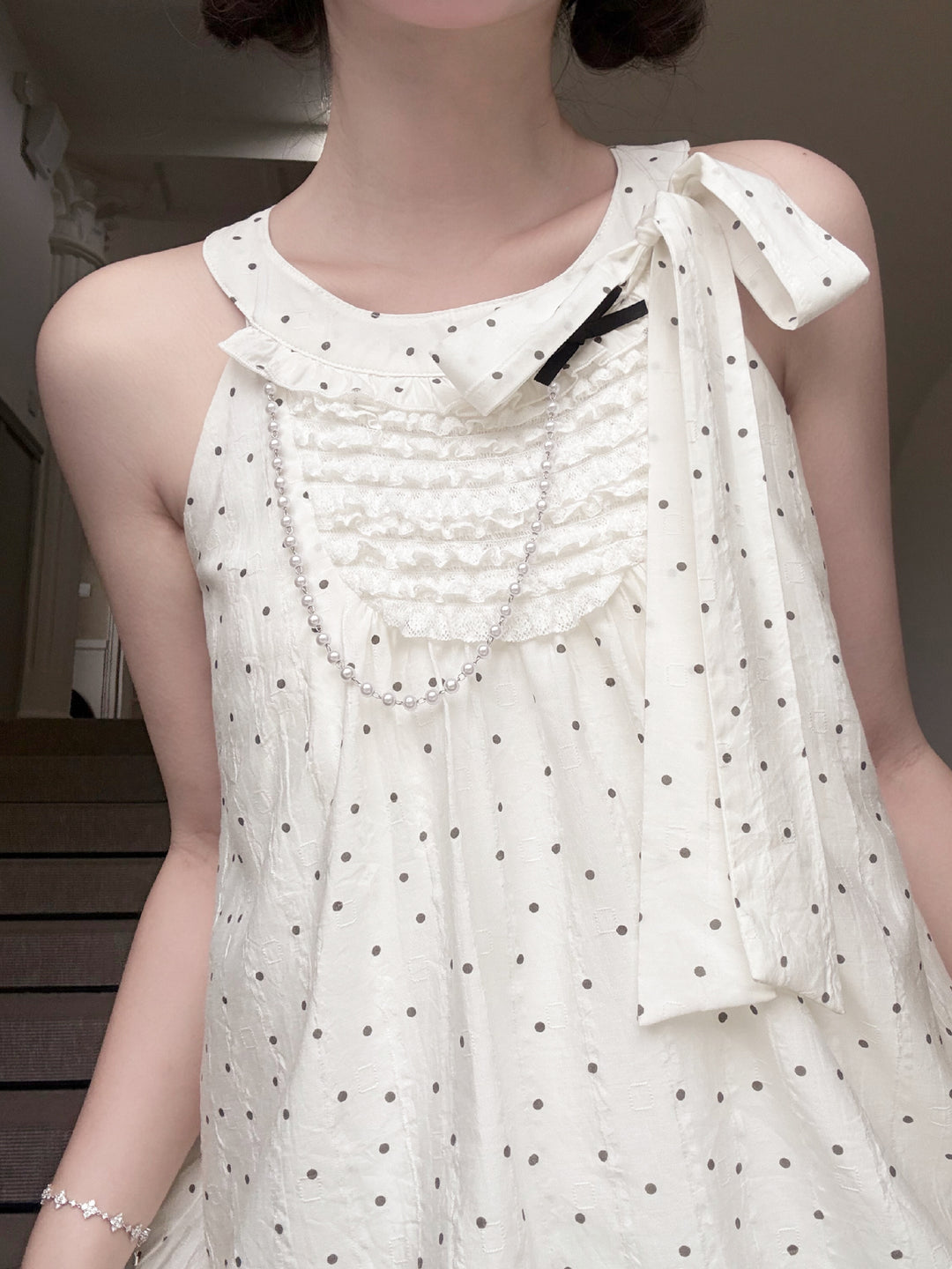 Milk Polka Doll Dress-Dresses-ntbhshop