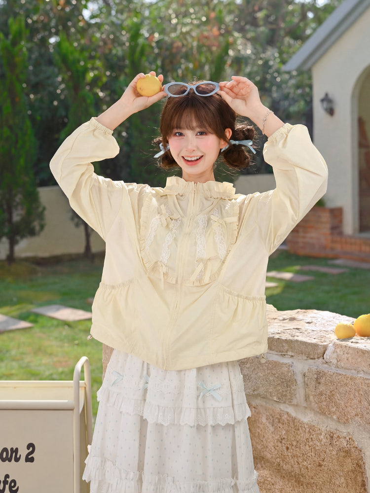 Vanilla Ruffle Sun Jacket-Outerwear-ntbhshop