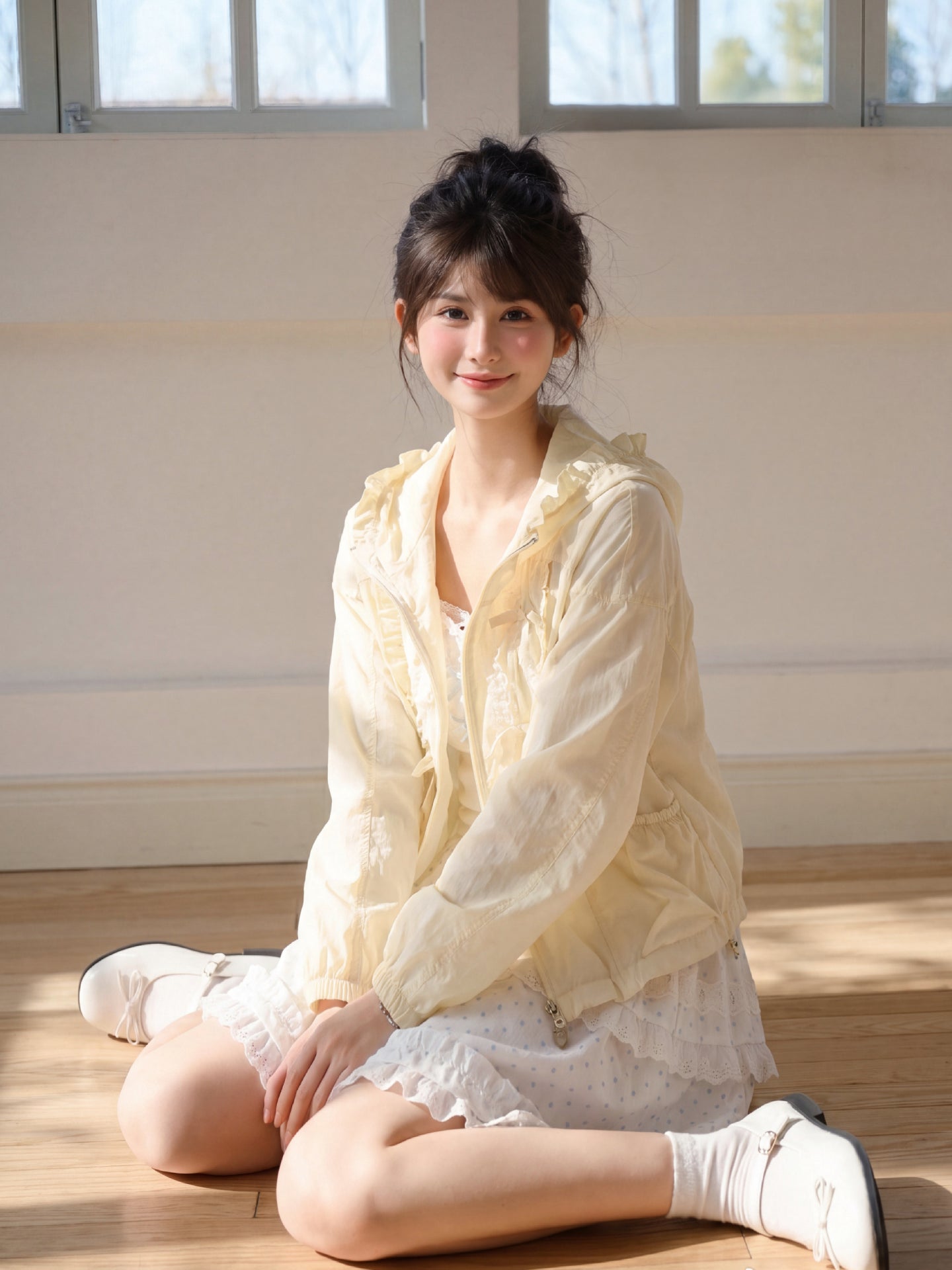 Vanilla Ruffle Sun Jacket-Outerwear-ntbhshop
