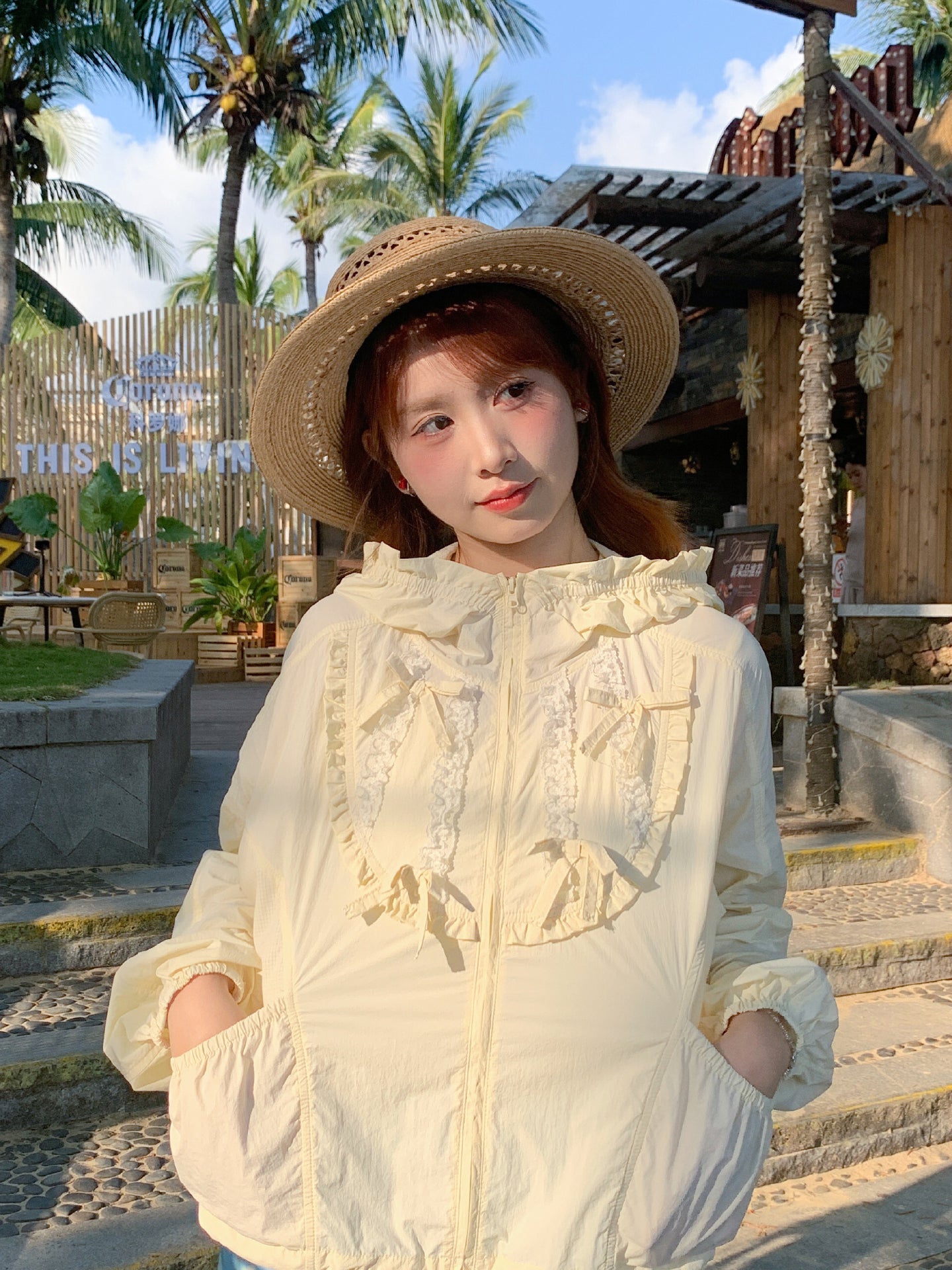 Vanilla Ruffle Sun Jacket-Outerwear-ntbhshop