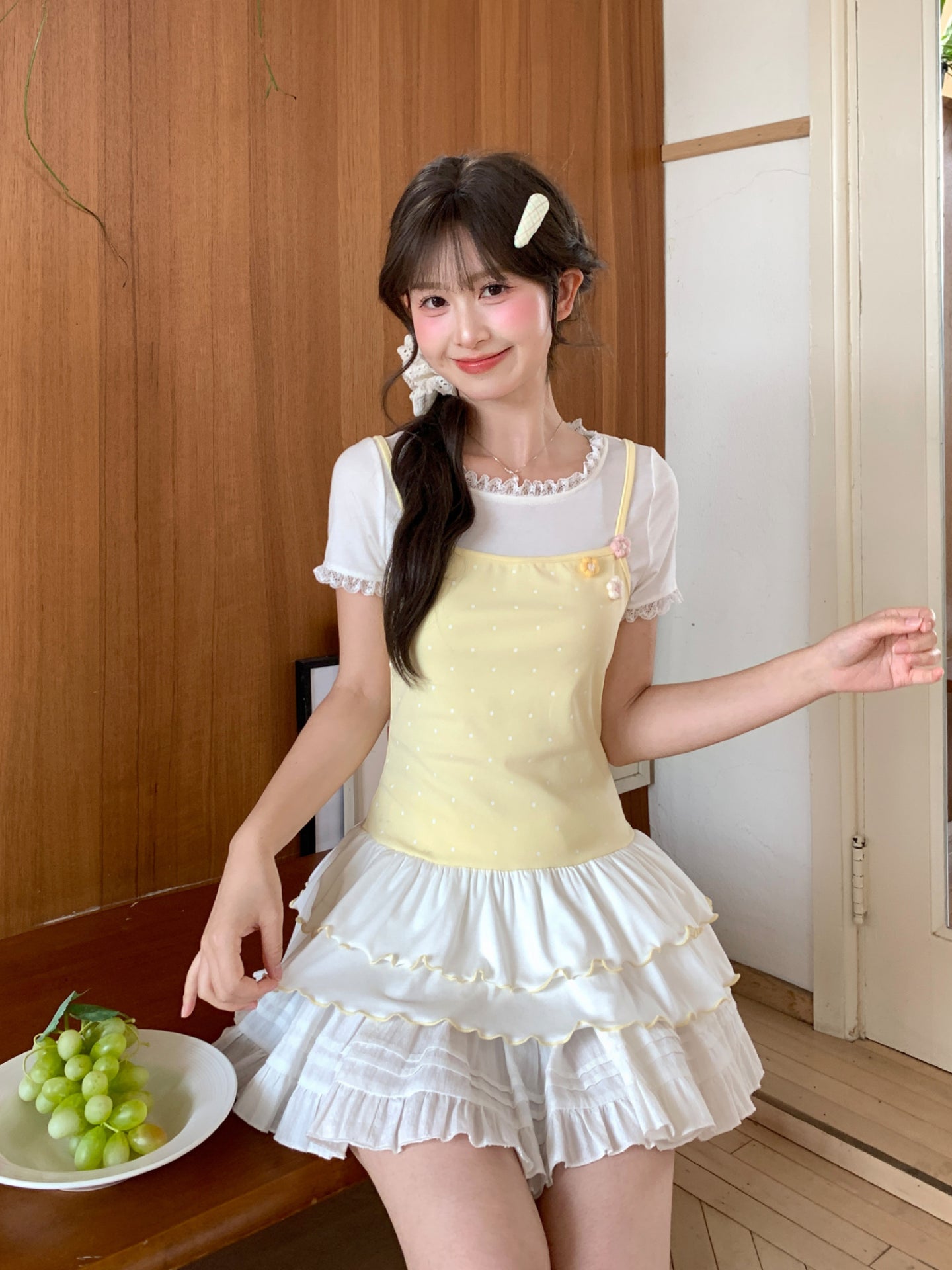 Buttercream Ruffle Tank Top-Tops-ntbhshop
