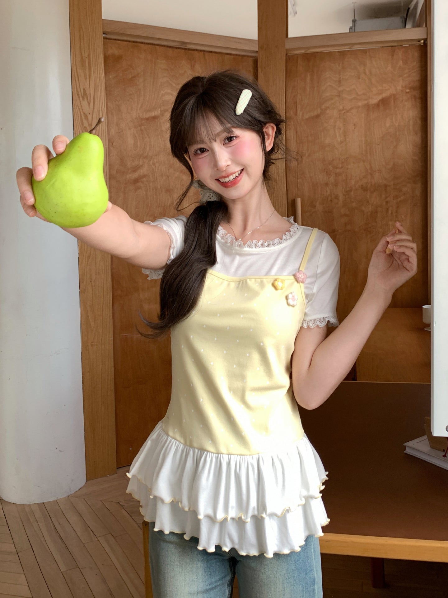 Buttercream Ruffle Tank Top-Tops-ntbhshop