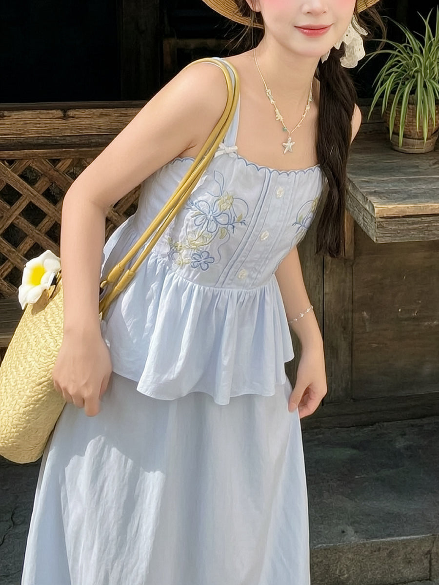 Wildflower Porch Top & Skirt-Sets-ntbhshop