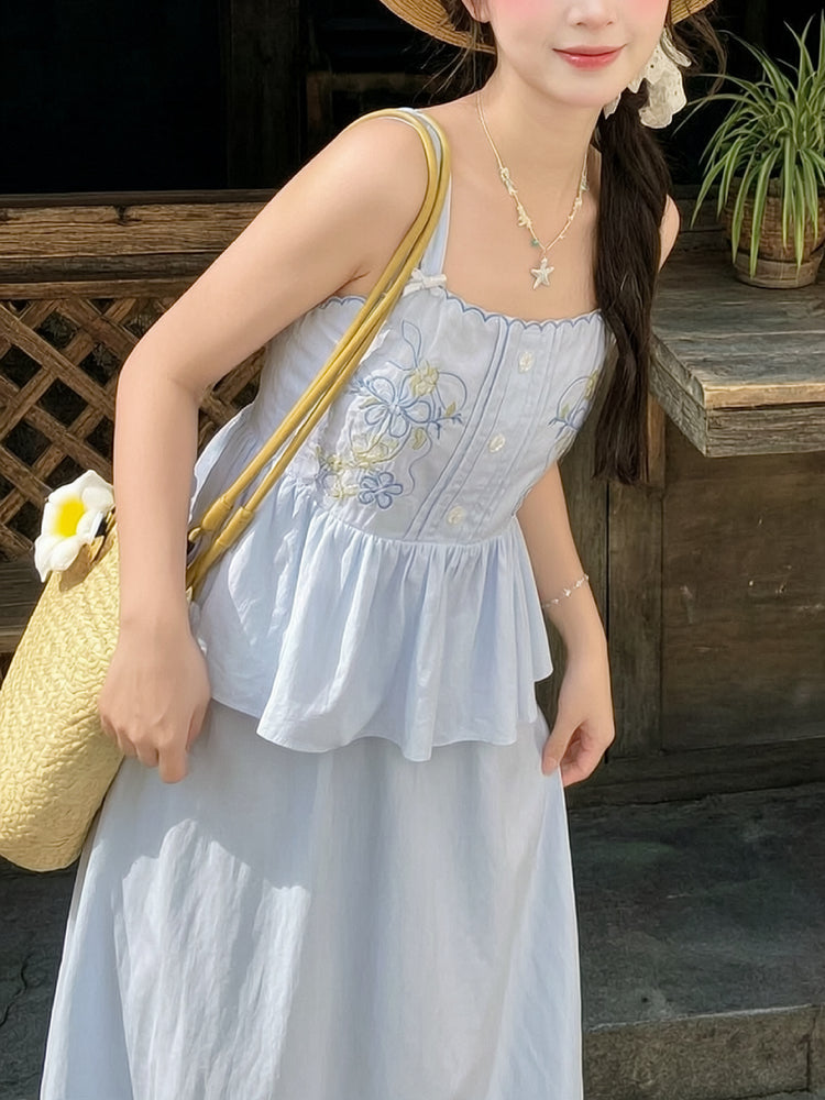 Wildflower Porch Top & Skirt-Sets-ntbhshop