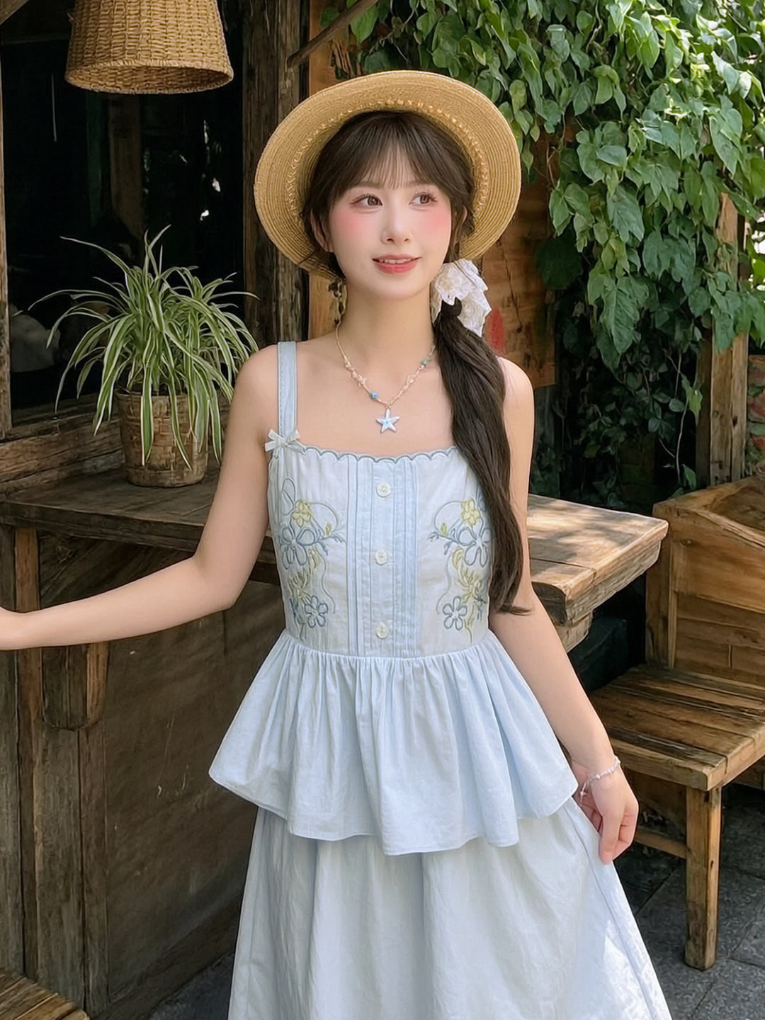 Wildflower Porch Top & Skirt-Sets-ntbhshop