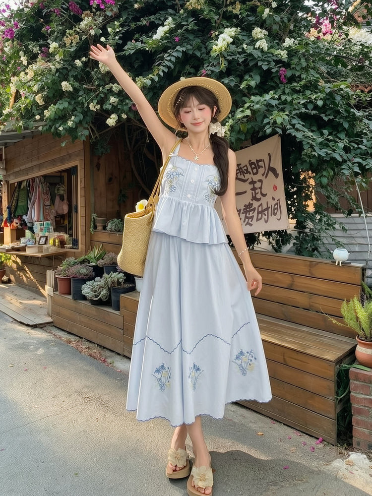 Wildflower Porch Top & Skirt-Sets-ntbhshop