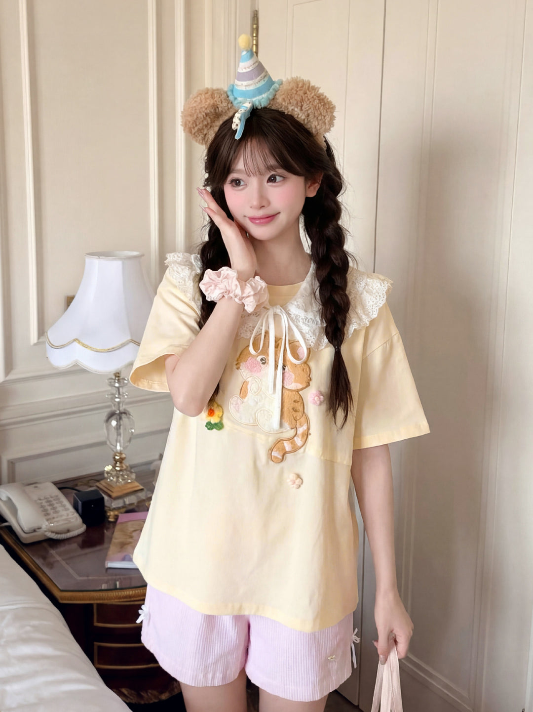 Butter Tabby Graphic Tee-Tops-ntbhshop