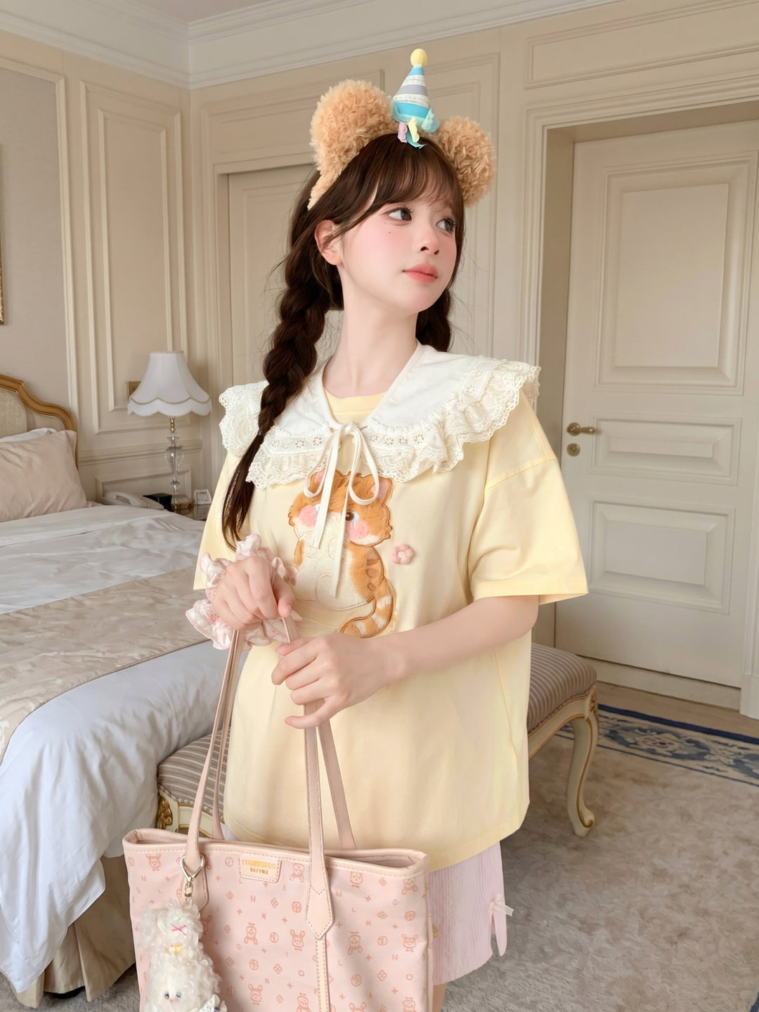 Butter Tabby Graphic Tee-Tops-ntbhshop