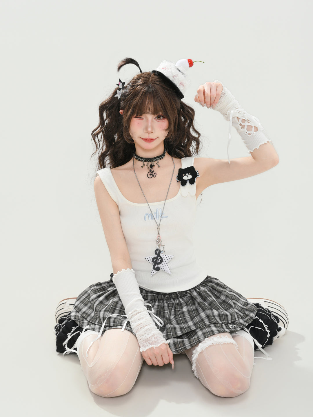 Milk Cat Bra Camisoles-Tops-ntbhshop