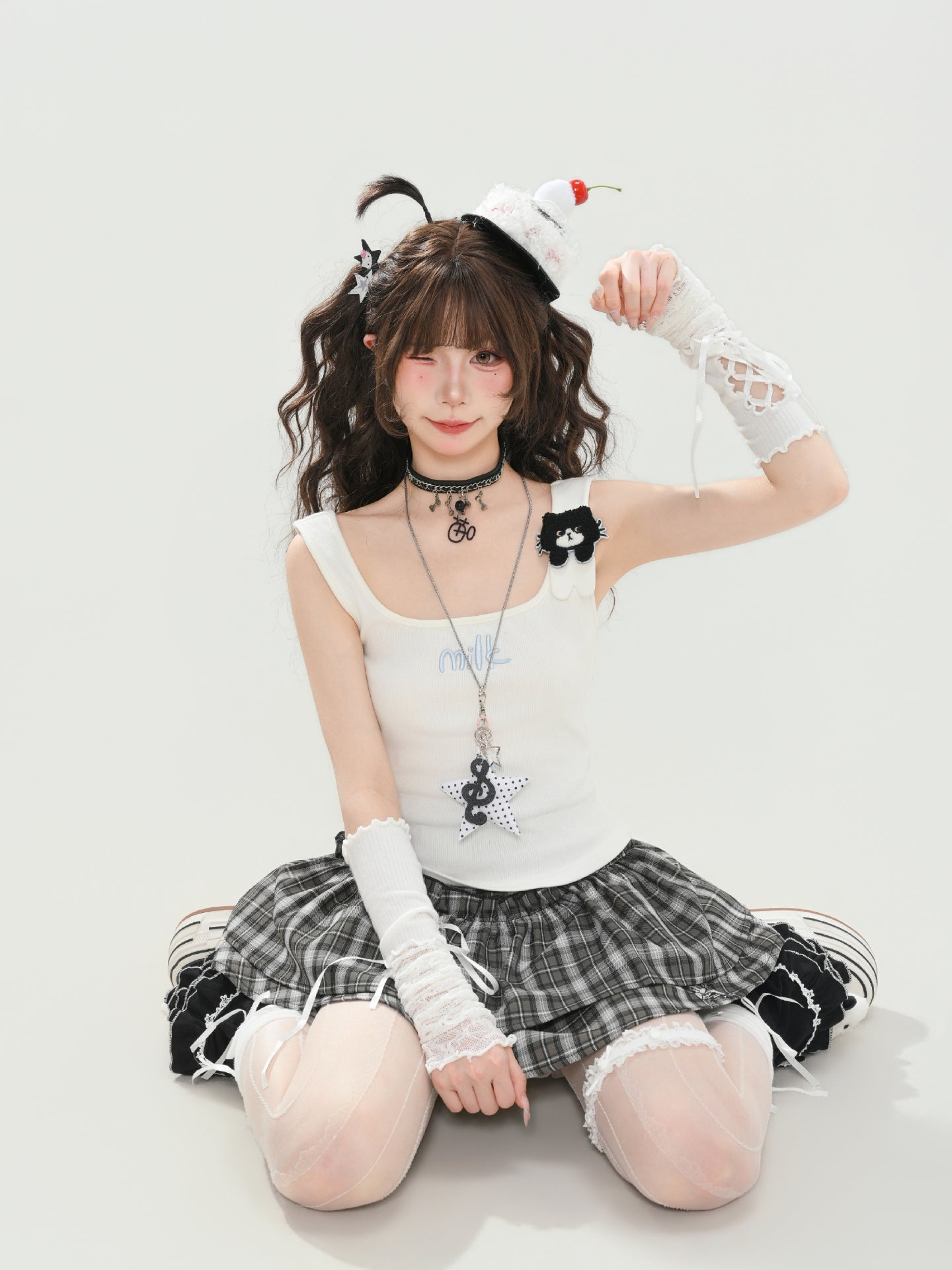 Milk Cat Bra Camisoles-Tops-ntbhshop