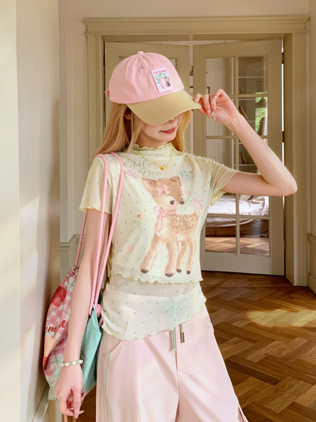 Dear Bambi Mesh Tees-Tops-ntbhshop