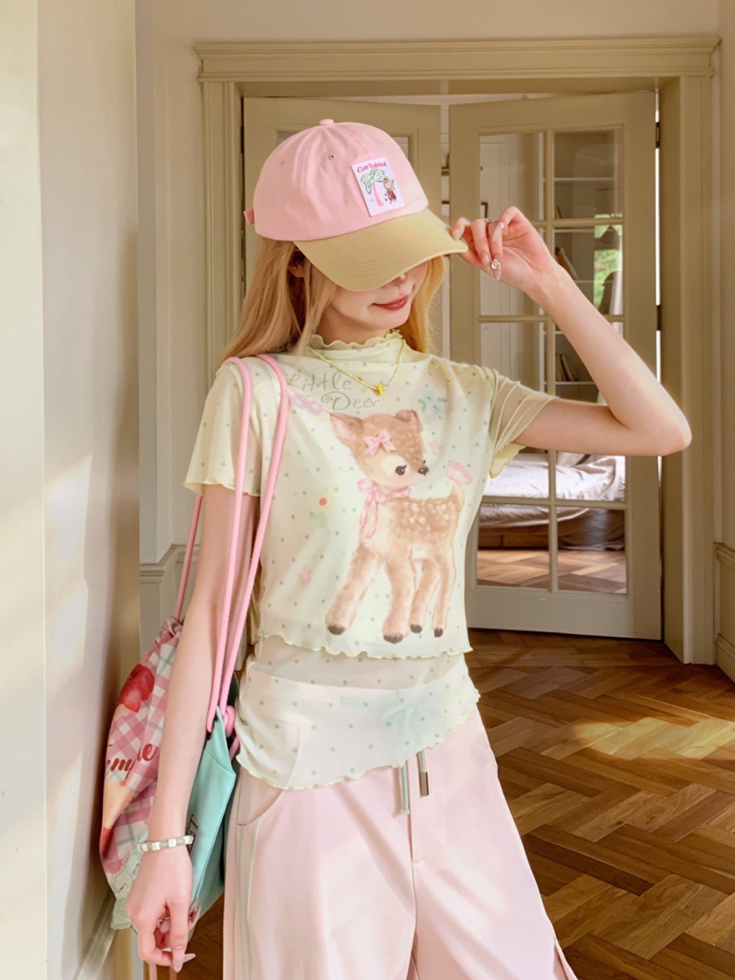 Dear Bambi Mesh Tees-Tops-ntbhshop