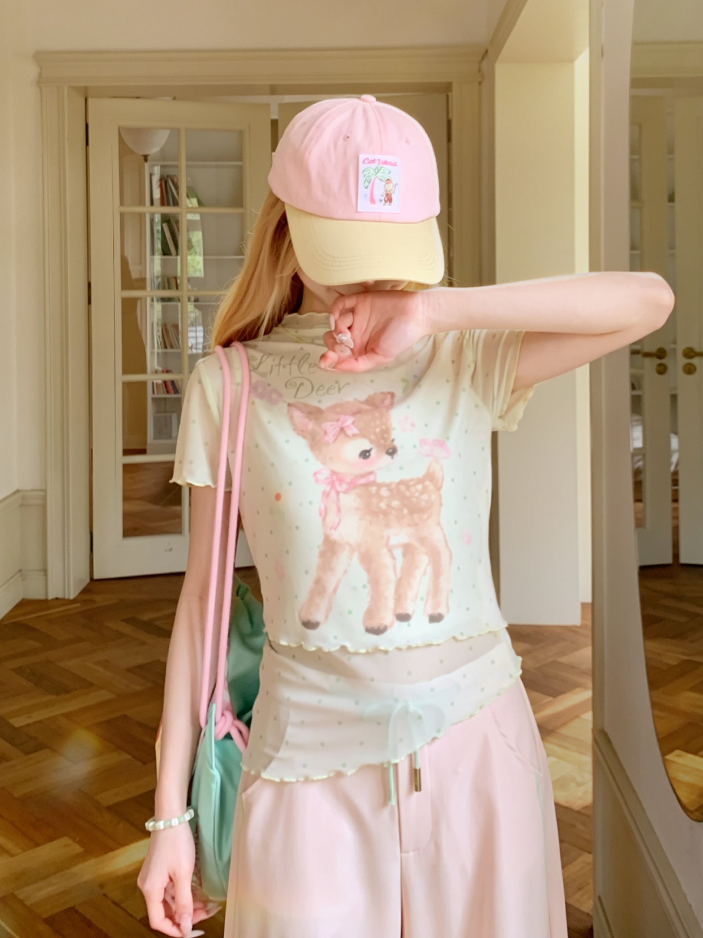 Dear Bambi Mesh Tees-Tops-ntbhshop
