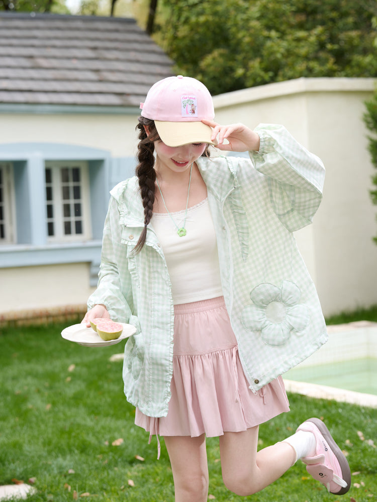Daisy Gingham Sun Jacket-Outerwear-ntbhshop