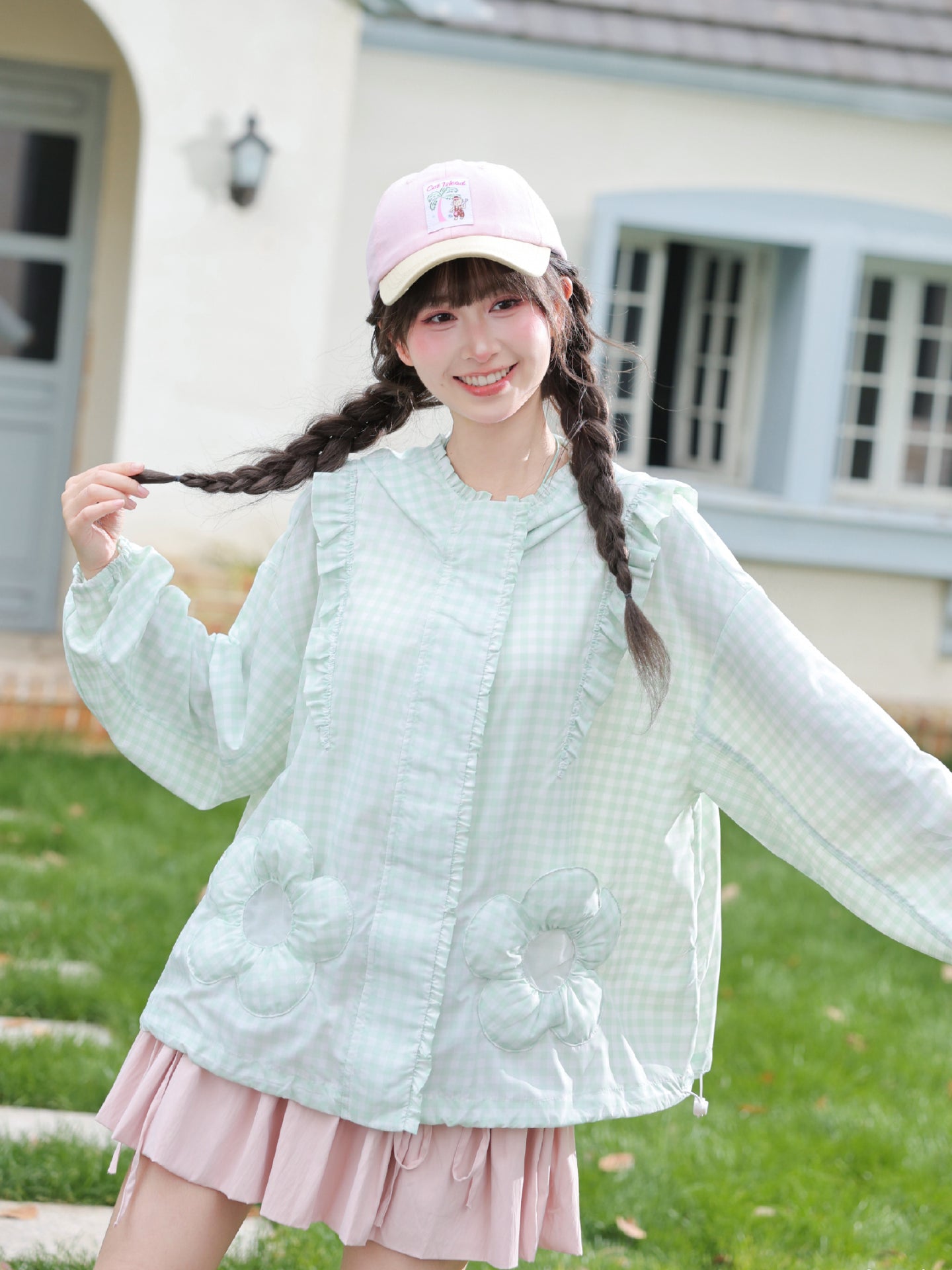Daisy Gingham Sun Jacket-Outerwear-ntbhshop