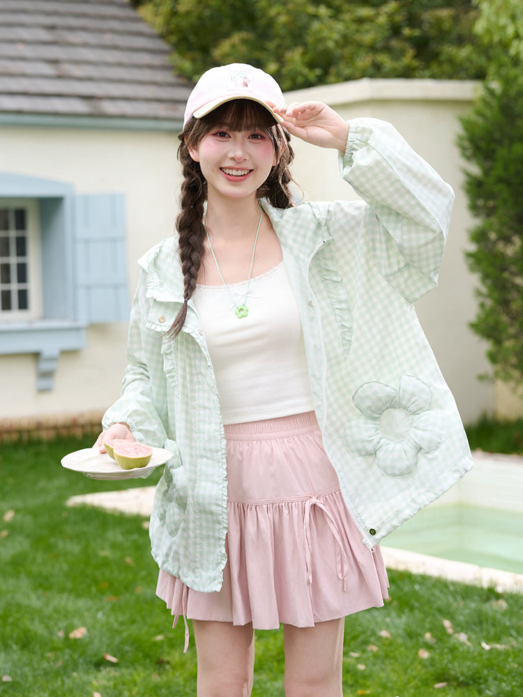 Daisy Gingham Sun Jacket-Outerwear-ntbhshop