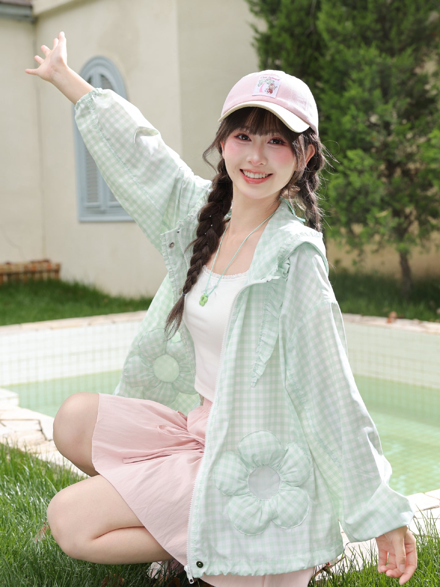 Daisy Gingham Sun Jacket-Outerwear-ntbhshop
