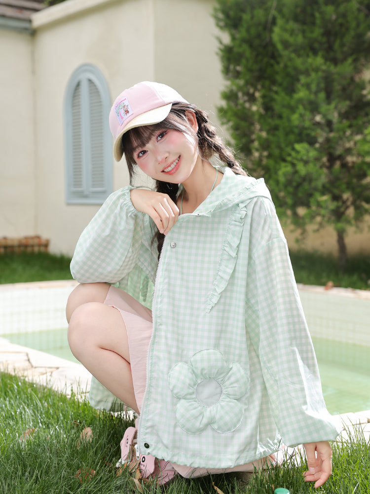 Daisy Gingham Sun Jacket-Outerwear-ntbhshop