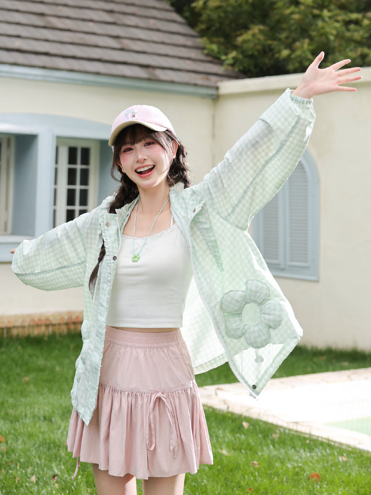 Daisy Gingham Sun Jacket-Outerwear-ntbhshop