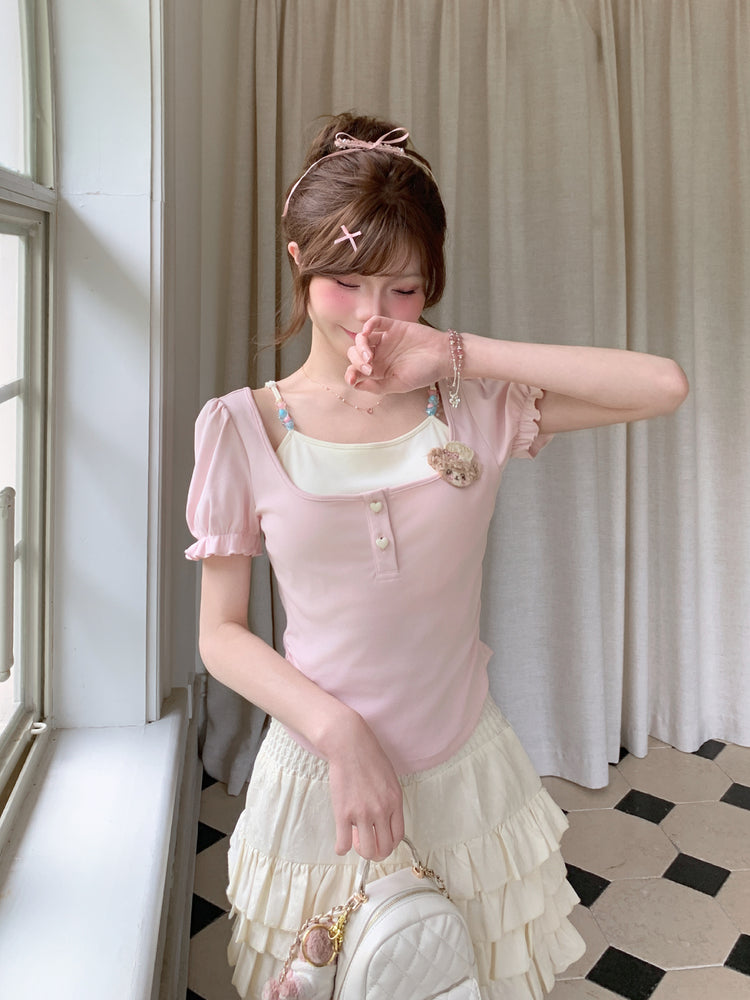Bakery Bear Layered Tops-Tops-ntbhshop