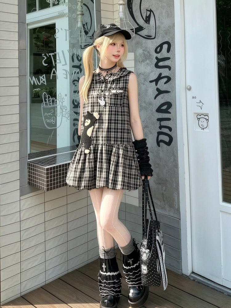 Milk Cat Hood Dress-Dresses-ntbhshop