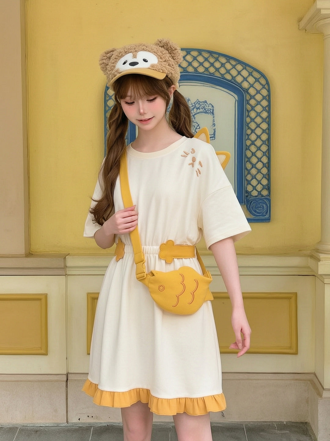 Kitty Butter Dress & Bag-Dresses-ntbhshop