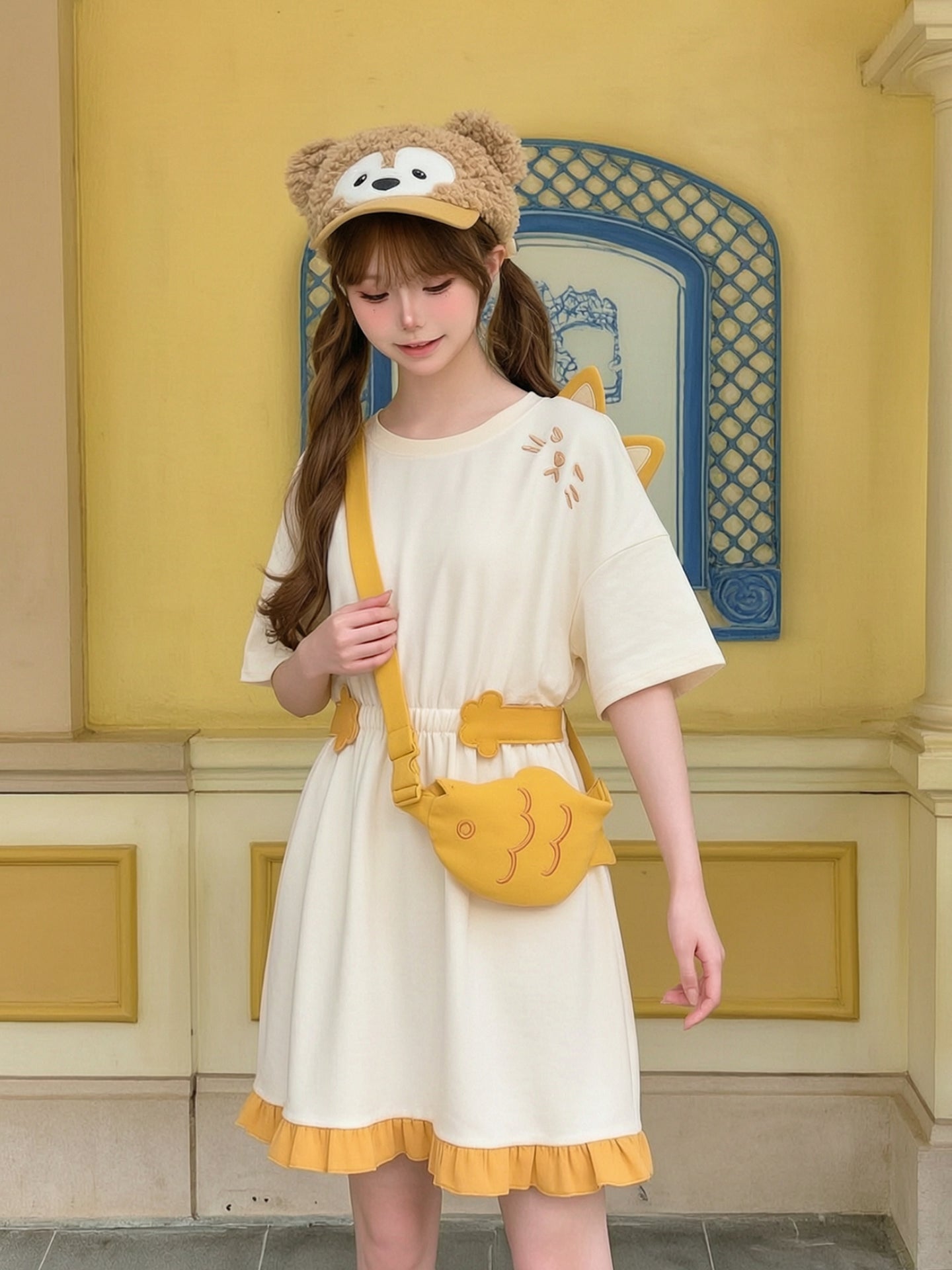 Kitty Butter Dress & Bag-Dresses-ntbhshop