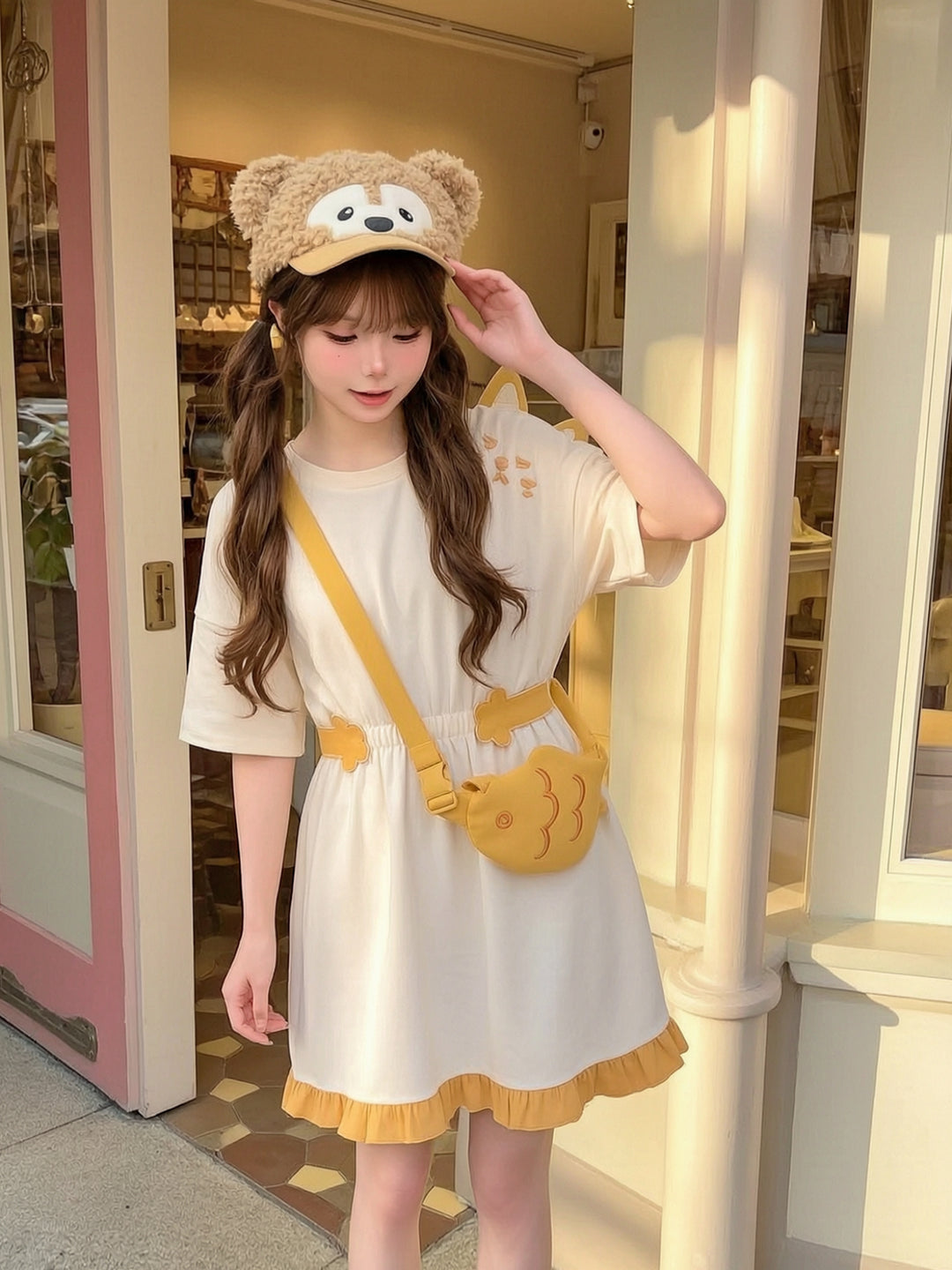 Kitty Butter Dress & Bag-Dresses-ntbhshop