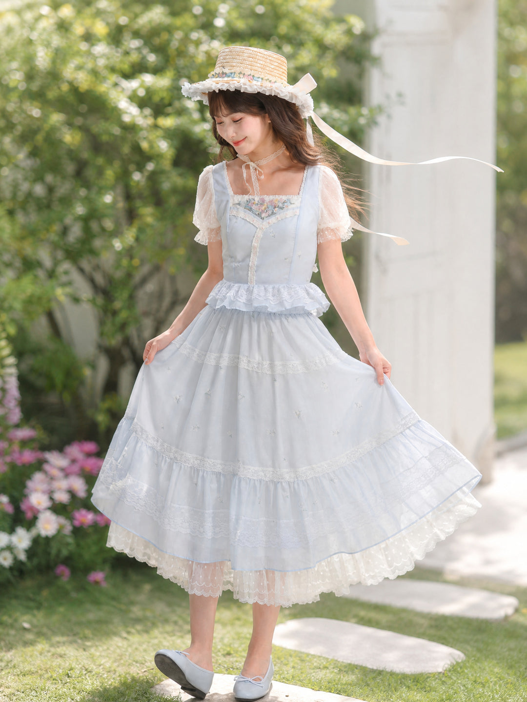 Morning Dew Lace Skirt-Bottoms-ntbhshop