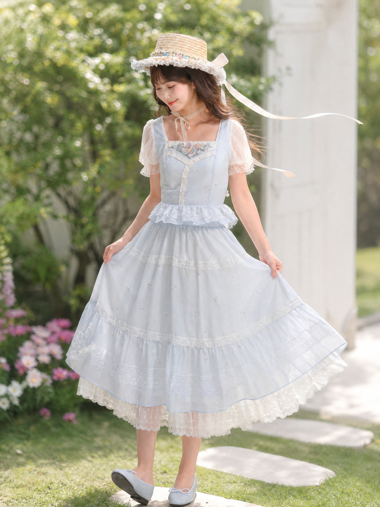 Morning Dew Lace Skirt-Bottoms-ntbhshop