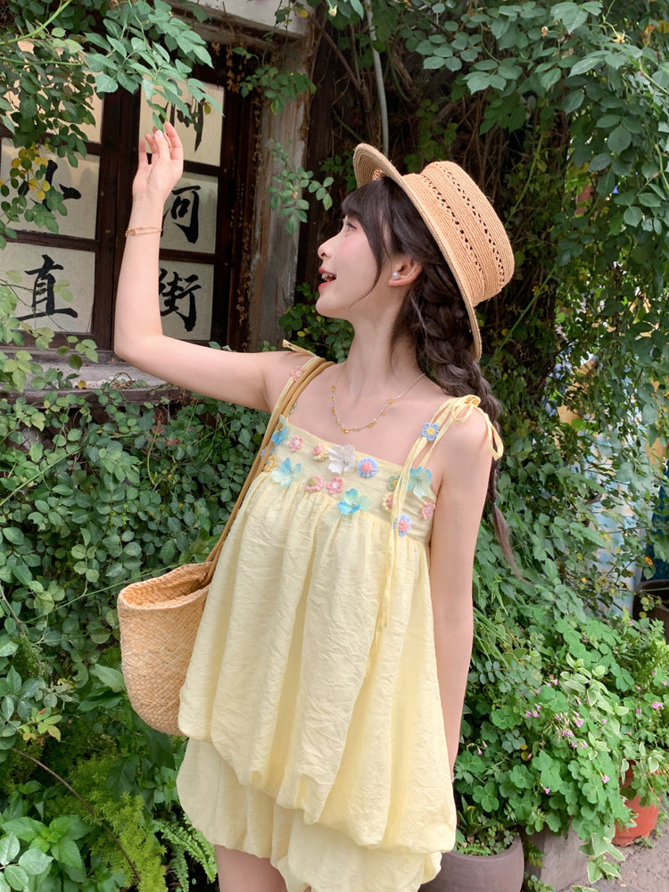 Butter Bloom Bubble Top & Shorts-Sets-ntbhshop