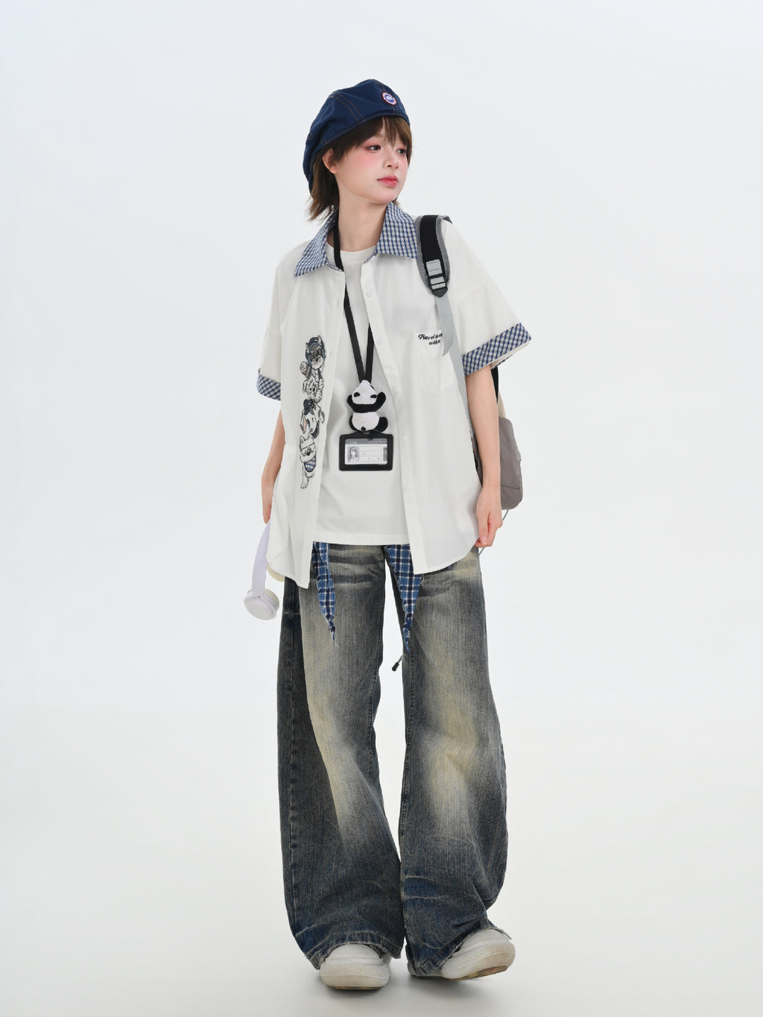 Pup Professor Patchwork Shirt-Tops-ntbhshop
