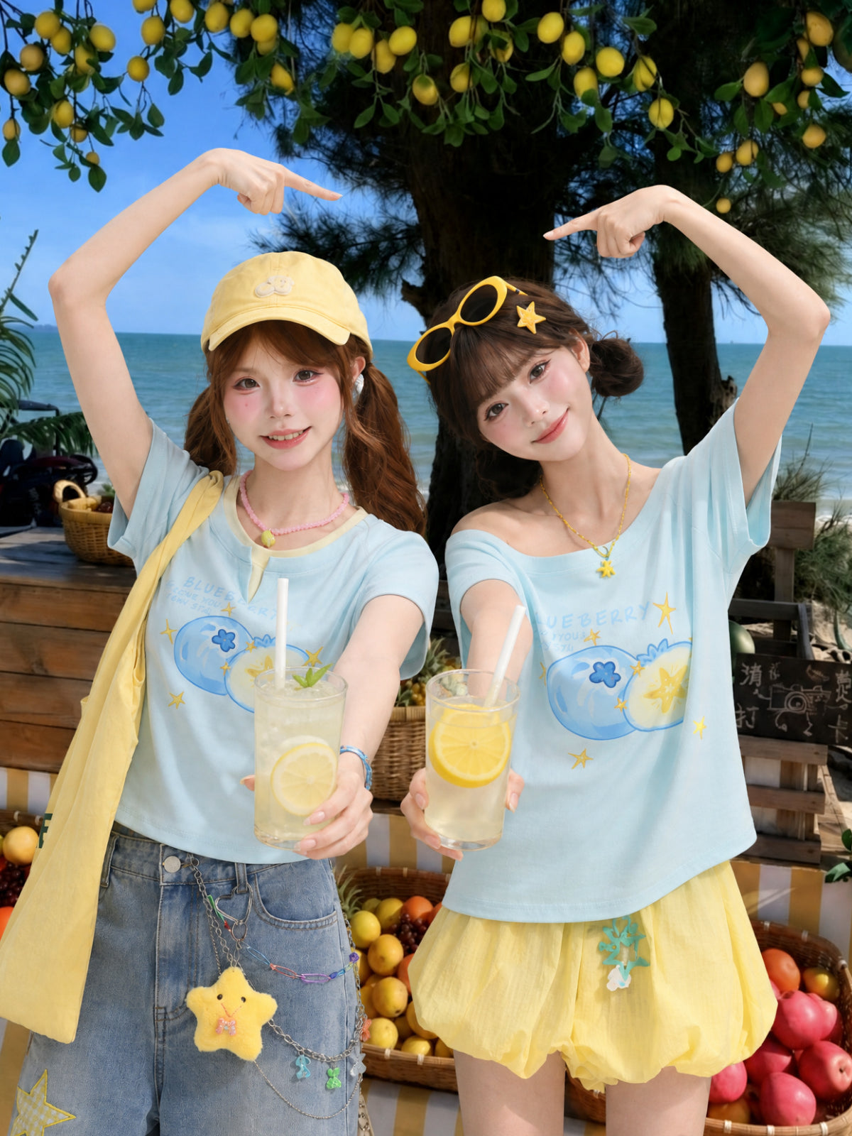 Blueberry Pop Baby Tee-Tops-ntbhshop