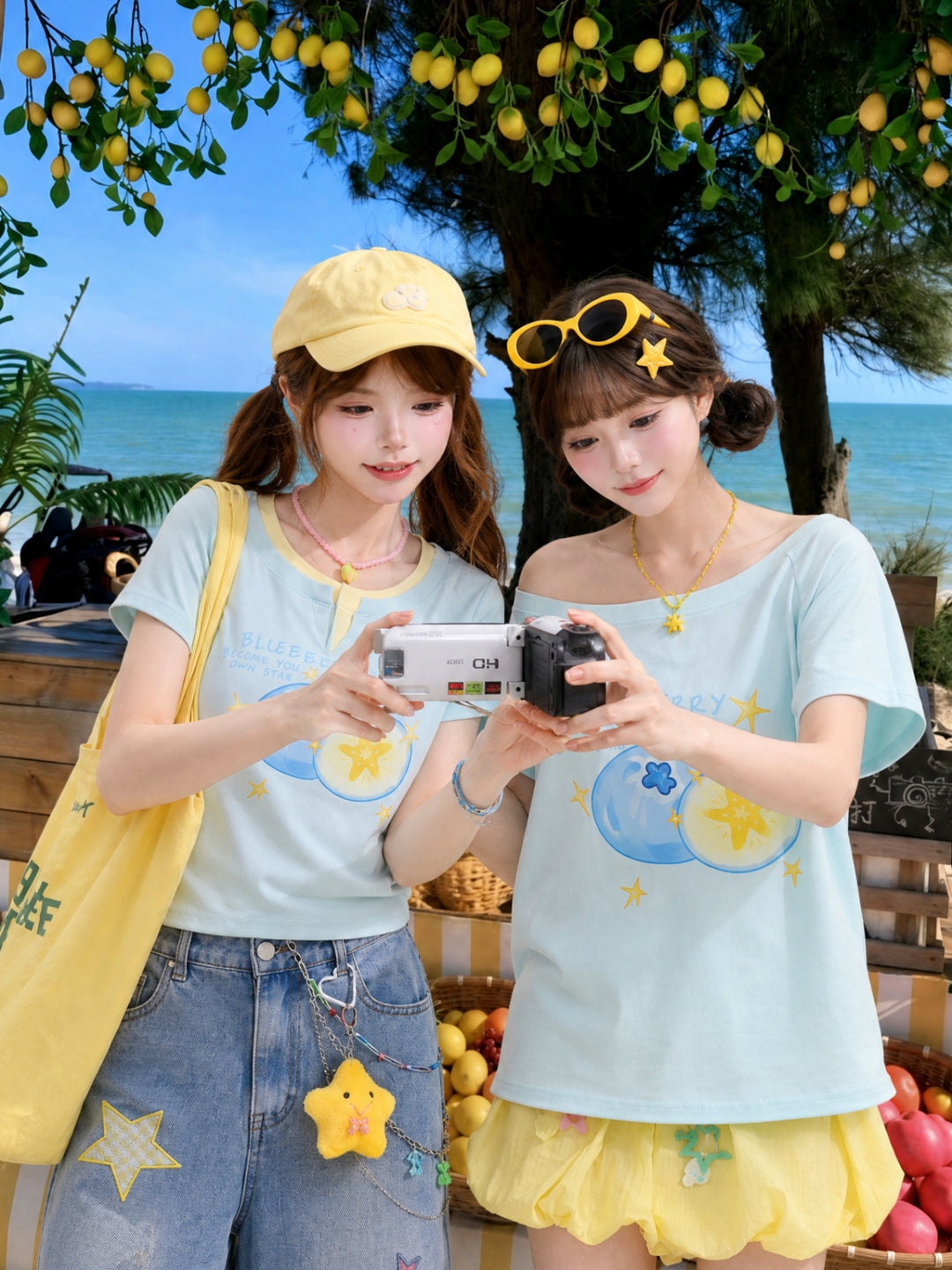 Blueberry Pop Baby Tee-Tops-ntbhshop