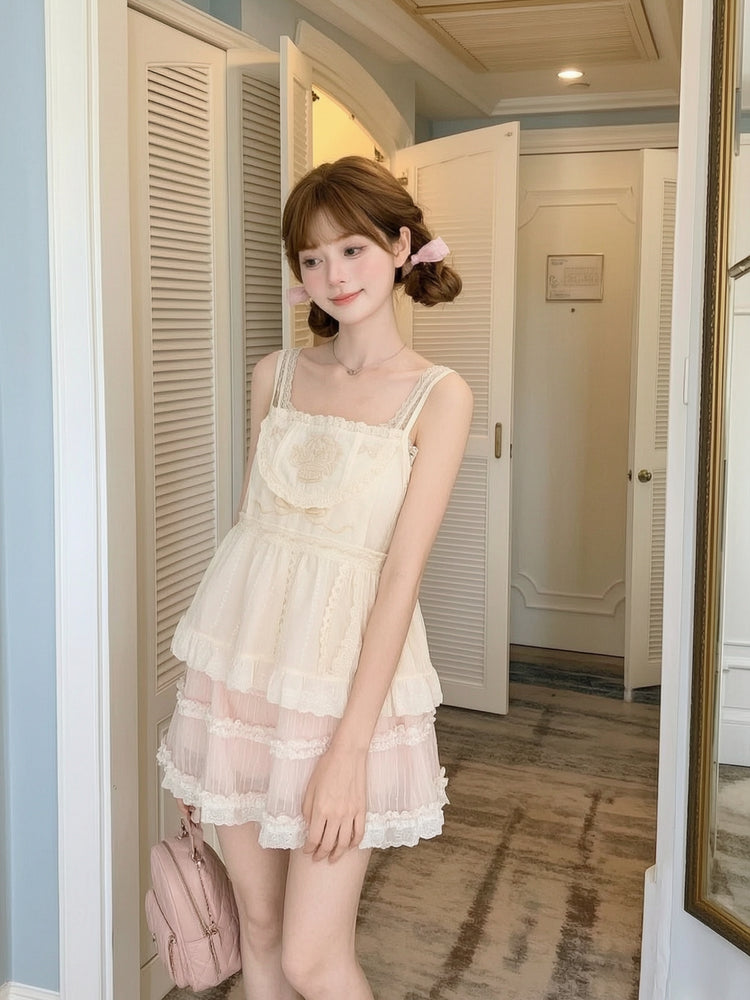Rose Lace Cami Top-Tops-ntbhshop