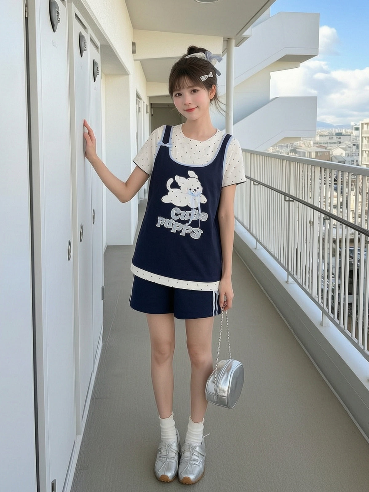 Marina Sport Cotton Shorts-Bottoms-ntbhshop